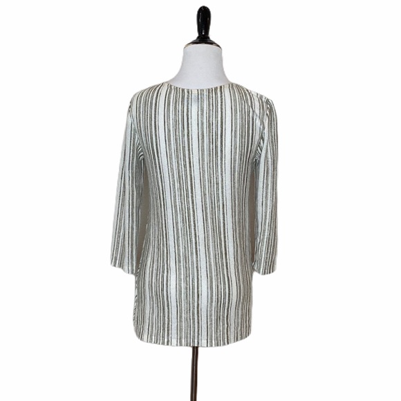 Verve Ami Striped Twist front sweater-Size Small - Picture 6 of 8